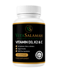 VitaSalamah Vitamin D3, K2 & C – 120 Vegan Capsules